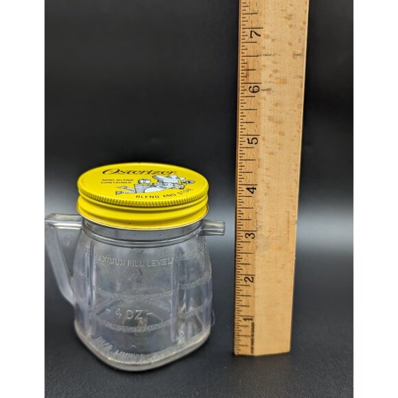 COPY - 1970's Osterizer mini Blend and Store Cups with Graphic Metal Lids - Picture 3 of 3